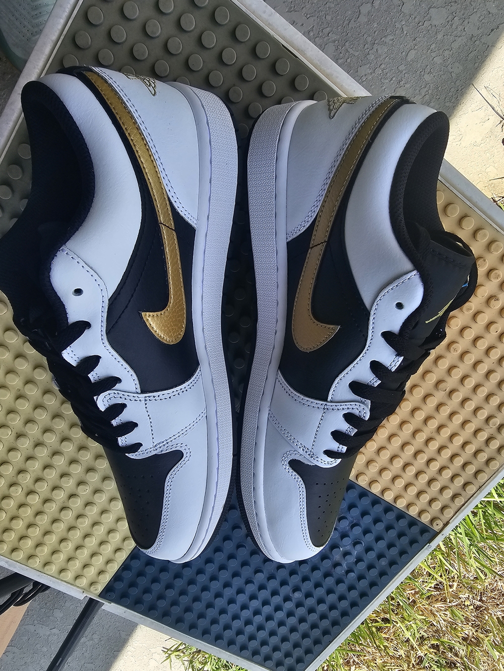 Size 11.5 - Air Jordan 1 Low Gold Swoosh